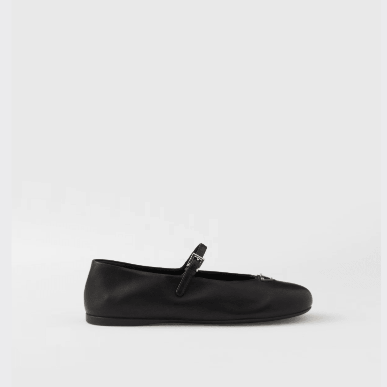 Prada Nappa Leather Ballerinas 4