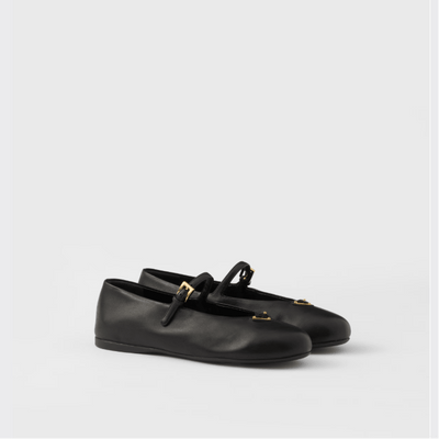 Prada Nappa Leather Ballerinas