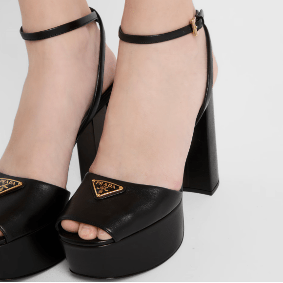 Prada Nappa Leather Platform Sandals 6