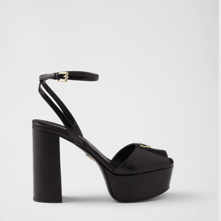Prada Nappa Leather Platform Sandals 2