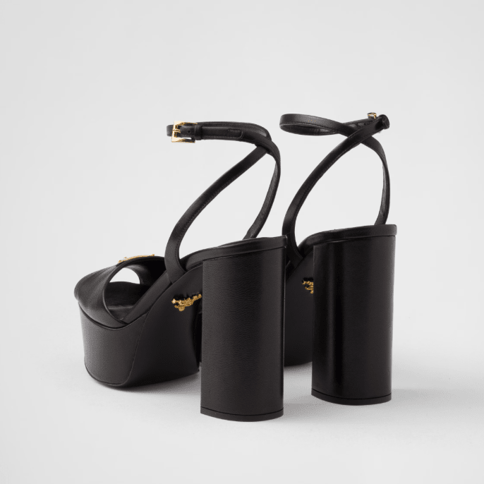Prada Nappa Leather Platform Sandals 4