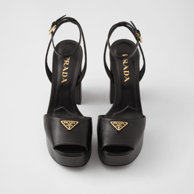 Prada Nappa Leather Platform Sandals 5
