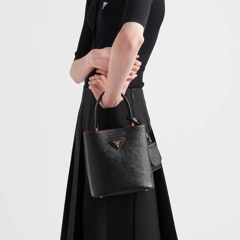 Prada Panier Small Saffiano Leather Bag - BEAUTY BAR