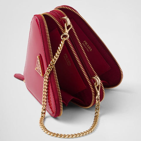 Prada Patent Leather Mini Pouch - BEAUTY BAR