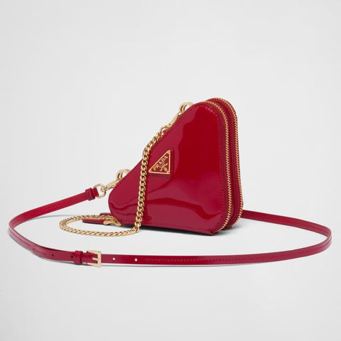Prada Patent Leather Mini Pouch - BEAUTY BAR
