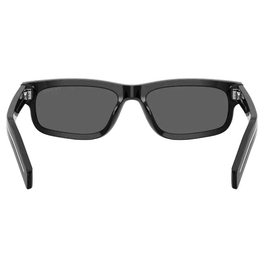 Prada PR B11S Rectangular Sunglasses Featuring A Black Acetate Frame 3