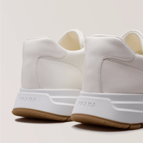 Prada Prax Nappa Leather Logo Sneakers - BEAUTY BAR