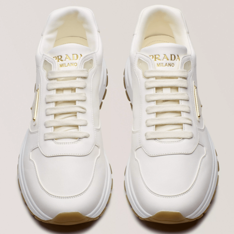 Prada Prax Leather Logo Sneakers 4