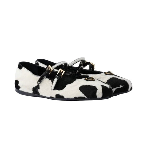 Prada Printed Leather Ballerinas | Saks Fifth Avenue - BEAUTY BAR
