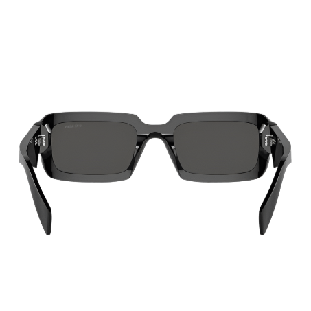 Prada Rectangle Sunglasses - Black Frame, Grey Lenses - BEAUTY BAR