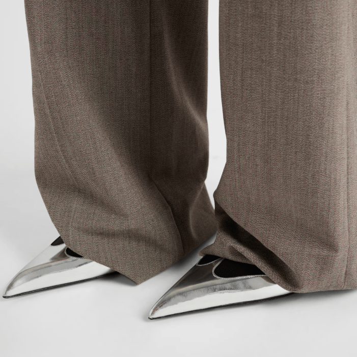 Prada Satin & Metallic Leather Pumps – Black Designer Heels 5