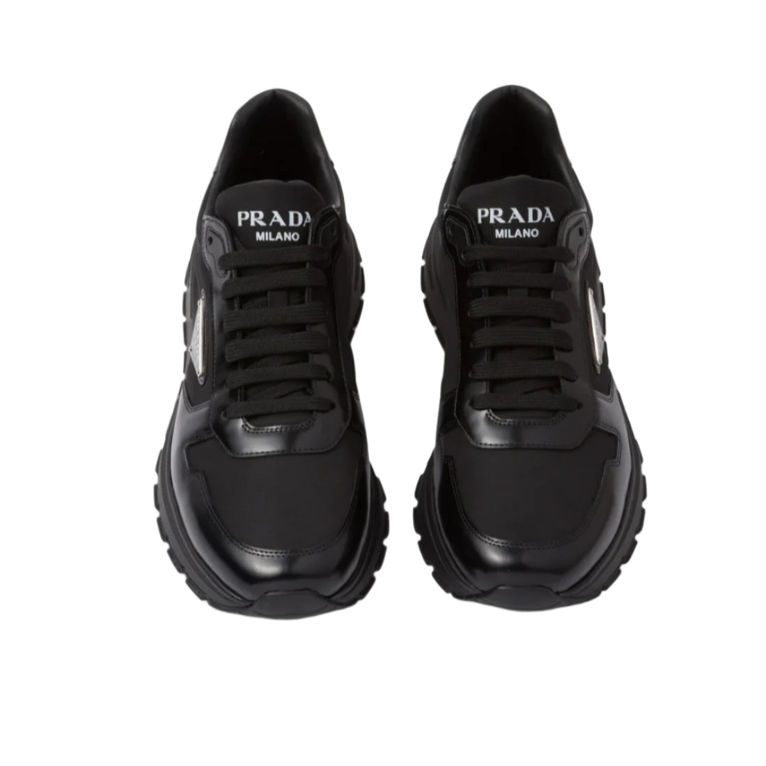 Prada Sneakers In Recycled Nylon And Patent Leather 3