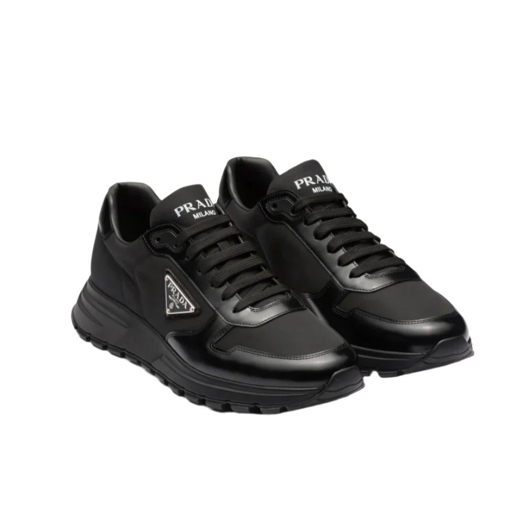 Prada Sneakers In Recycled Nylon And Patent Leather 1