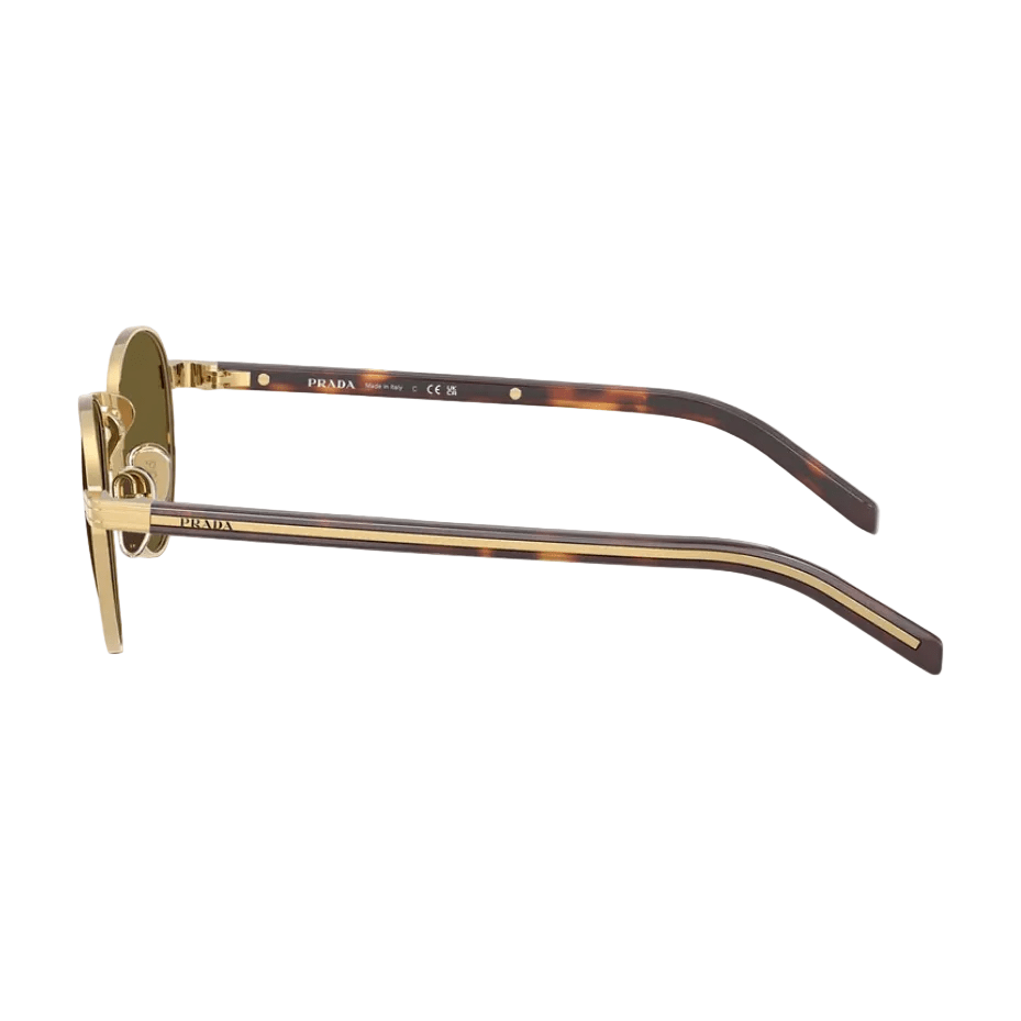 Prada Sunglasses Feature a Gold Metal Frame 4