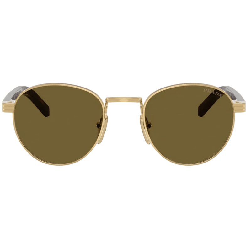 Prada Sunglasses Feature a Gold Metal Frame 2