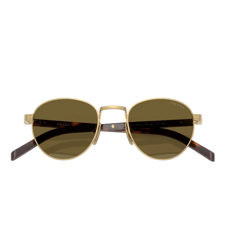 Prada Sunglasses Feature a Gold Metal Frame 3