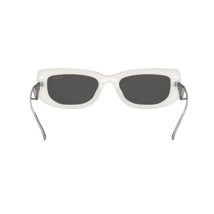Prada Sunglasses Frame White Lenses Grey 3