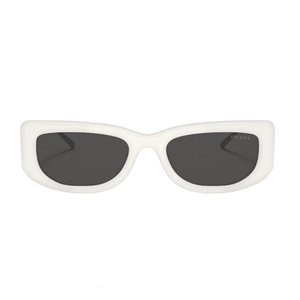 Prada Sunglasses Frame White Lenses Grey