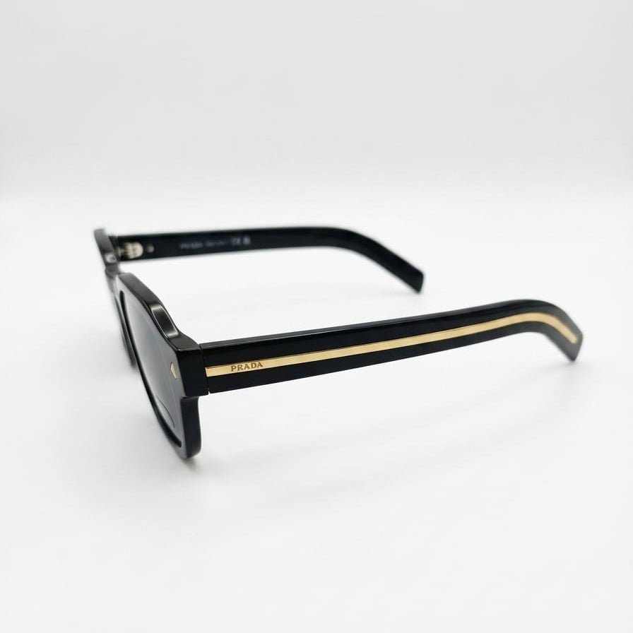 Prada Sunglasses The Gold Streak Square Frame 2