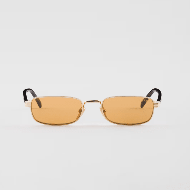 Prada Sunglasses With The Iconic Metal Plaque