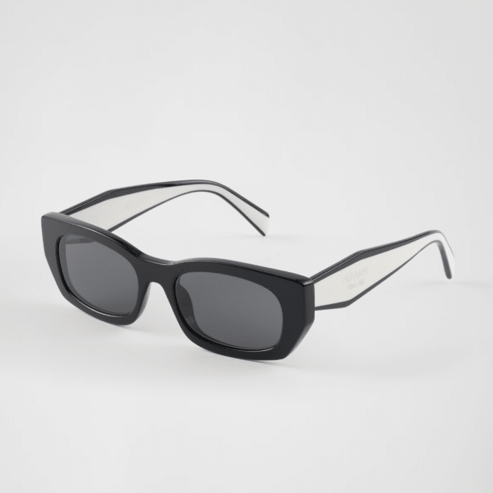 Prada Sunglasses With The Prada Color Slate Gray Lenses