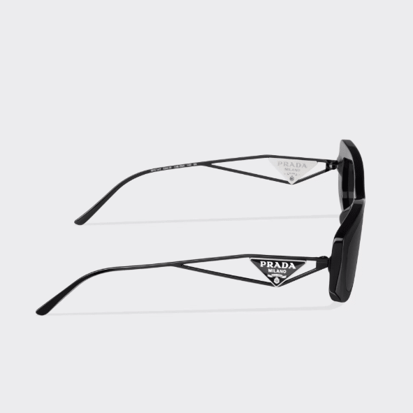 Prada Sunglasses With Triangle Logo Slate Gray Lenses 3