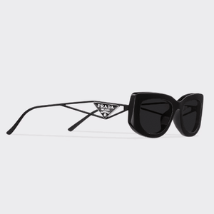 Prada Sunglasses With Triangle Logo Slate Gray Lenses