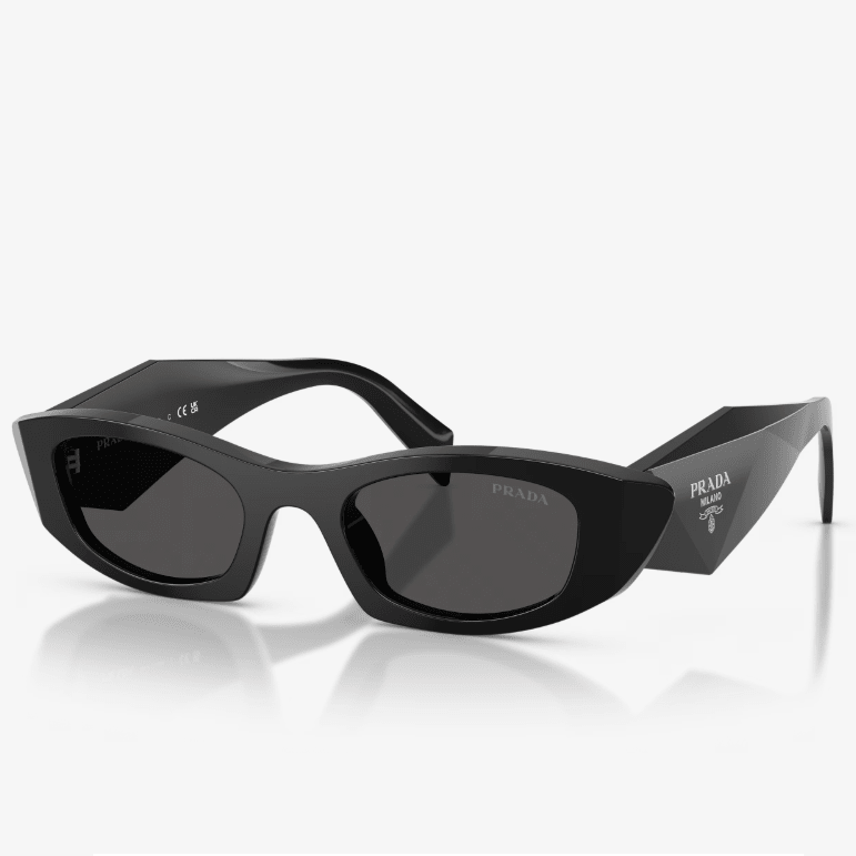 Prada Symbole Black Geometric Sunglasses