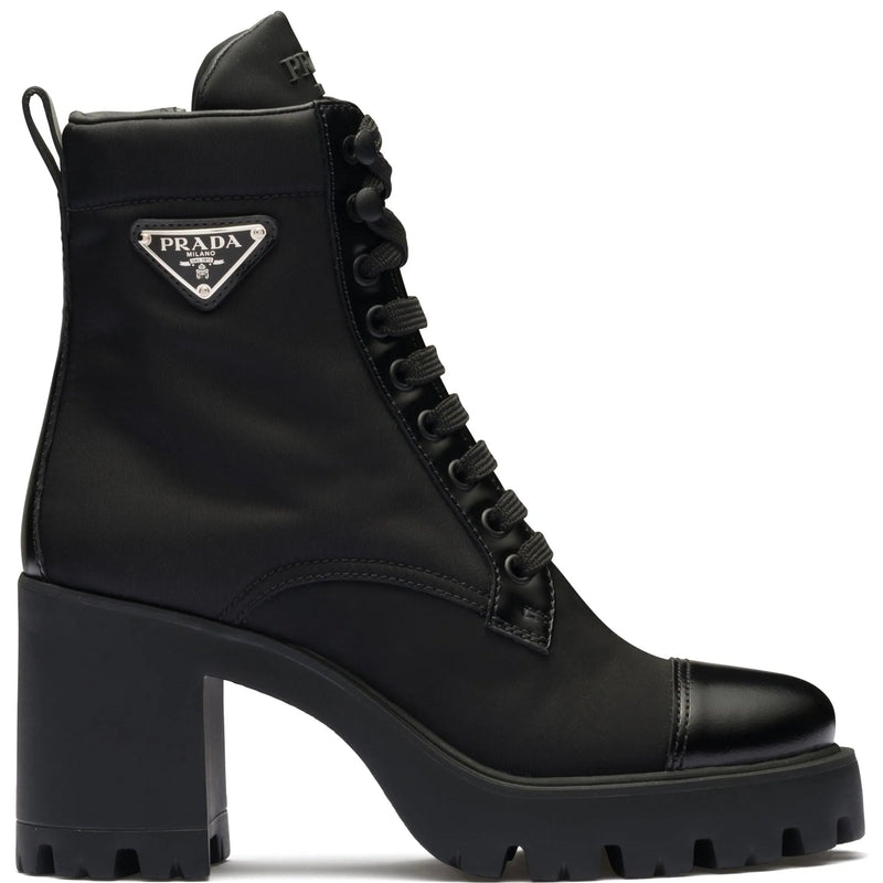 Prada Triangle-Logo Ankle Boots 4
