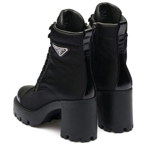 Prada Triangle - Logo Ankle Boots - BEAUTY BAR