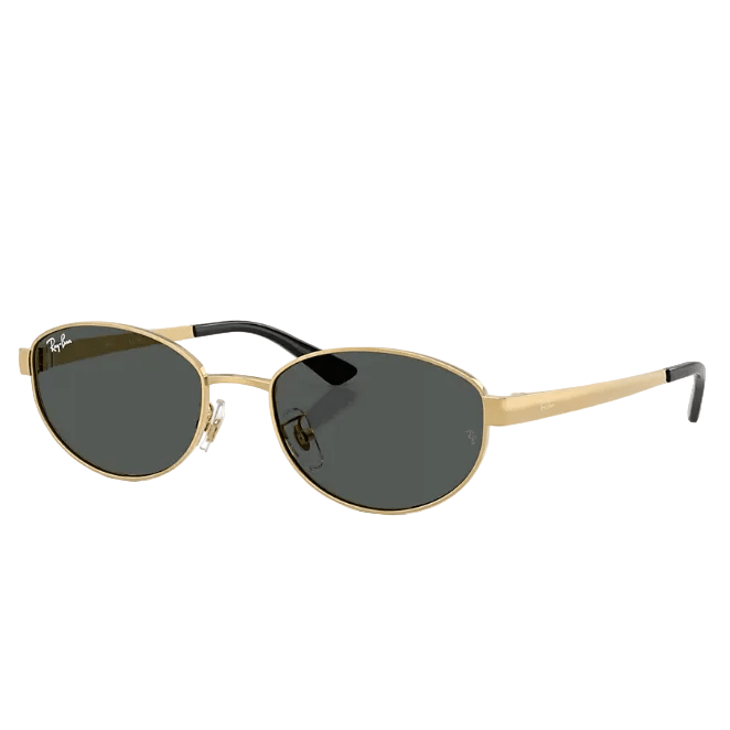 Ray-Ban Sunglasses Oval Polished Arista Gold Metal 1