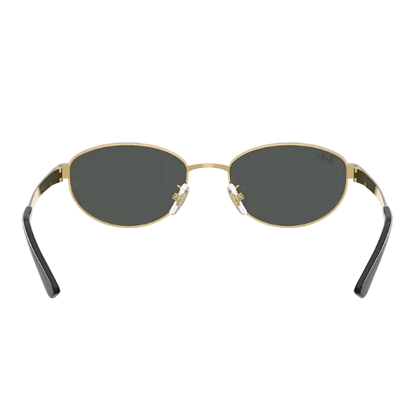 Ray-Ban Sunglasses Oval Polished Arista Gold Metal 3
