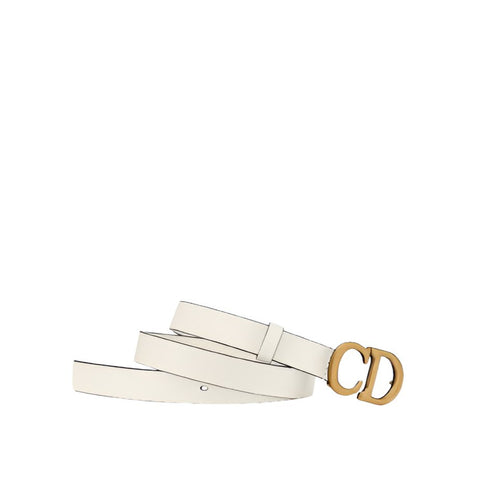 Saddle Belt White Ultrasoft Calfskin - BEAUTY BAR