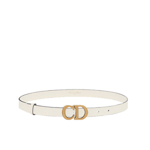 Dior Saddle Belt White Ultrasoft