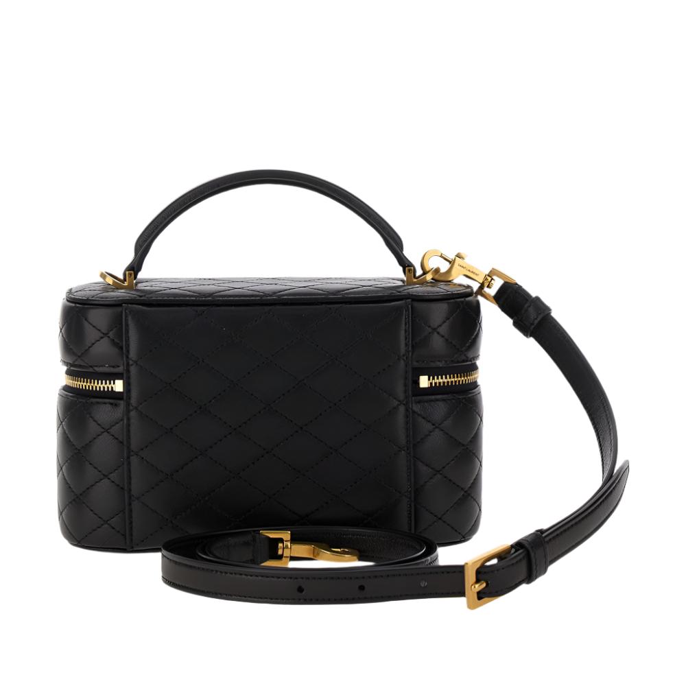 Yves Saint Laurent Black Vanity Bag With Cassandre In Quilted Leather Woman 2