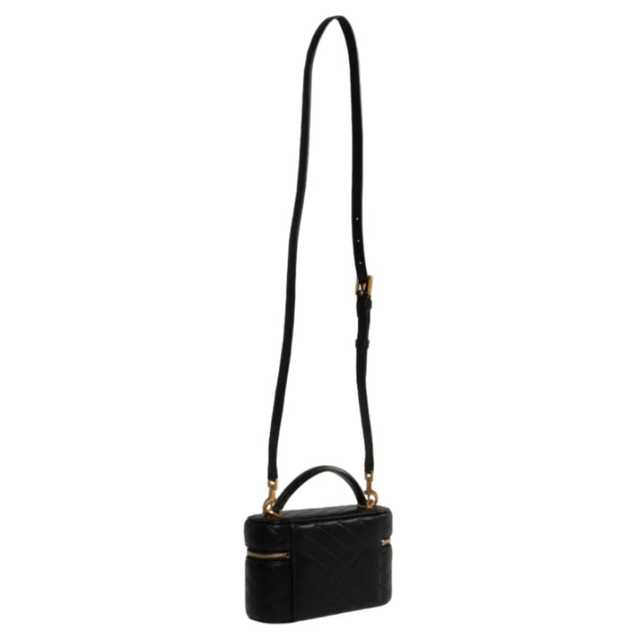 Yves Saint Laurent Black Vanity Bag With Cassandre In Quilted Leather Woman 6