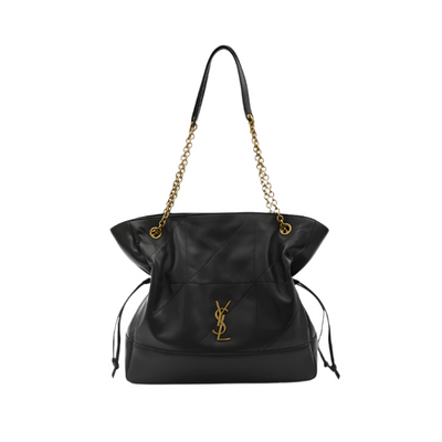 Yves Saint Laurent Jamie Shopping Bag – Black Quilted Leather With Tonal