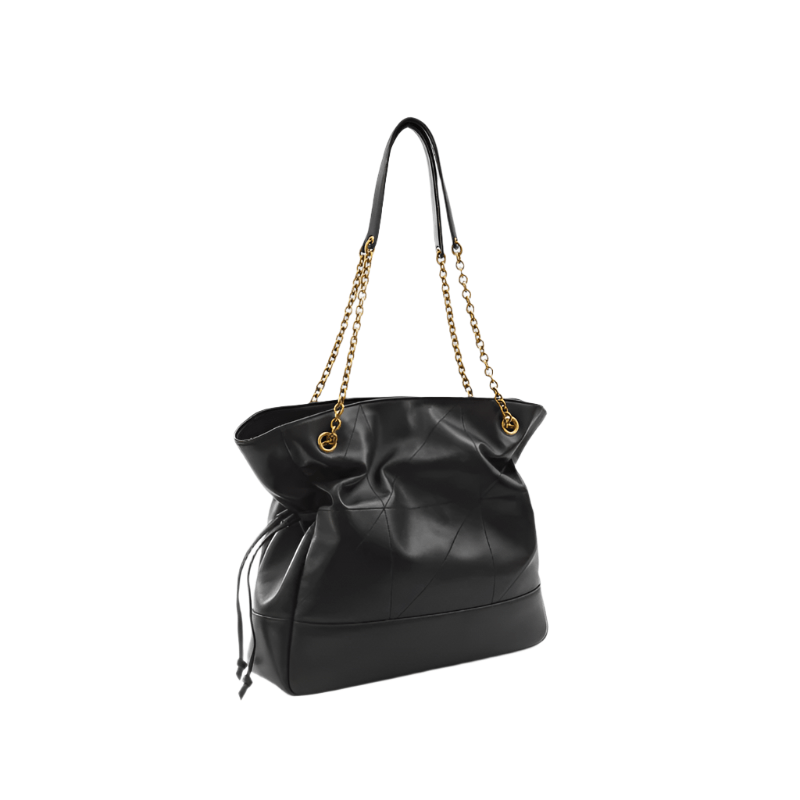 Yves Saint Laurent Jamie Shopping Bag – Black Quilted Leather With Tonal 4