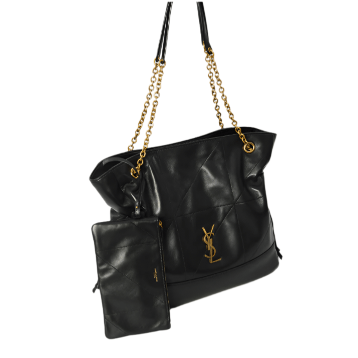 Yves Saint Laurent Jamie Shopping Bag – Black Quilted Leather With Tonal 2