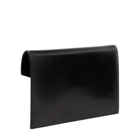 Saint Laurent Uptown Medium Shiny Smooth Calfskin Pouch Clutch Bag - BEAUTY BAR