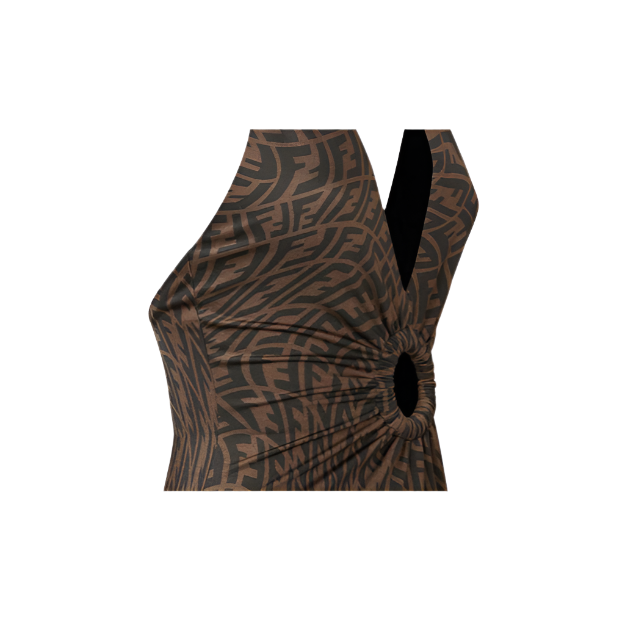Fendi x Sarah Coleman SS21 One-Piece Swimsuits Women's Brown 5