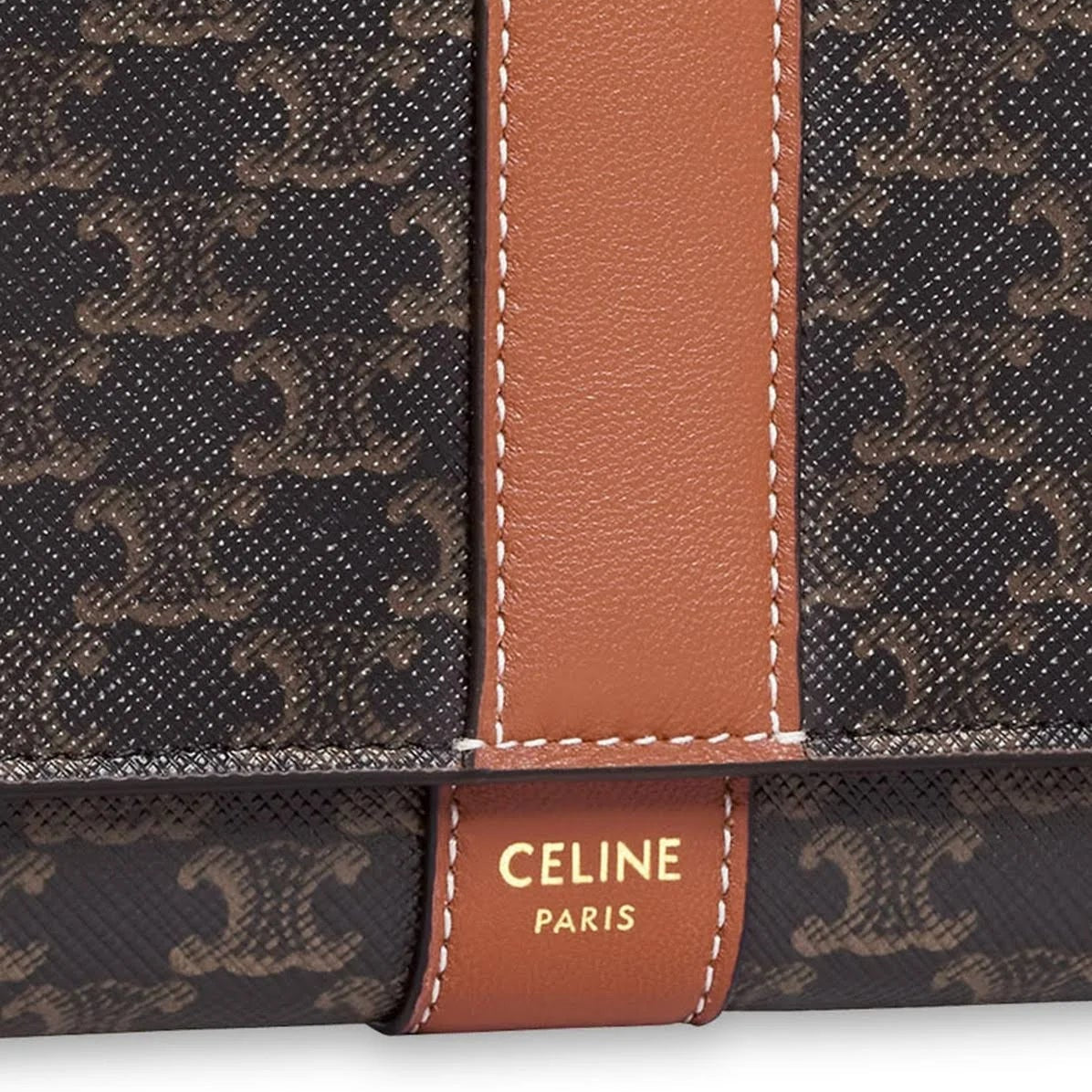 Celine Large Triomphe Leather Flap Wallet 2