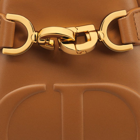 Small C'est Dior Bag Golden Saddle CD-Embossed Calfskin - BEAUTY BAR