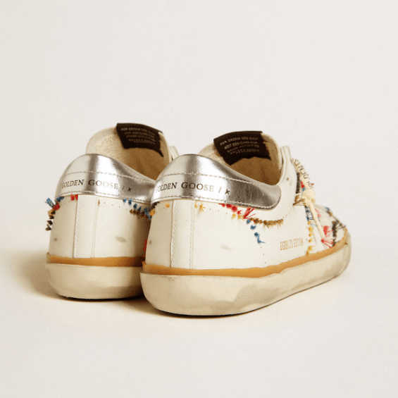 Super-Star LTD With Perforated Star And Metallic Leather Heel Tab 5