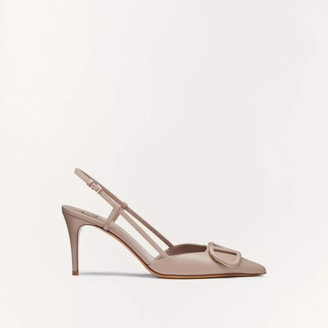 Valentine V Logo Signature Calfskin High Heel Sandal - BEAUTY BAR