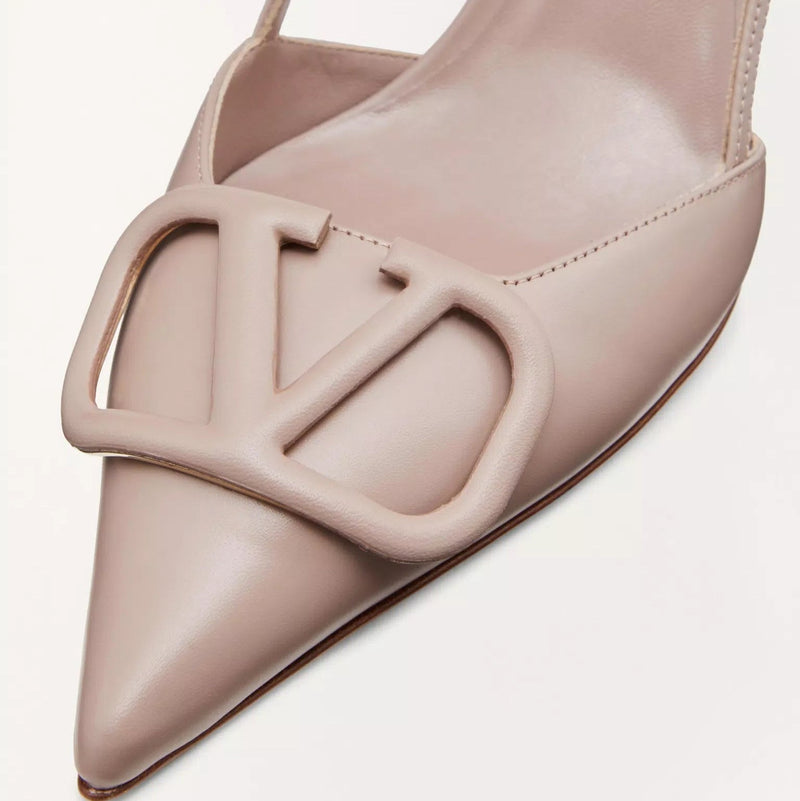 Valentine V Logo Signature Calfskin High Heel Sandal 3