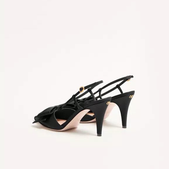 Valentino Bowow Slingback Pumps In leather 85mm 4