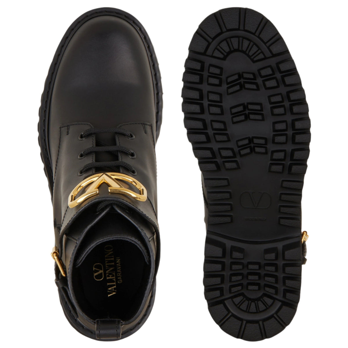Valentino Garavani Lace-Up Boots Vlogo Signature 4