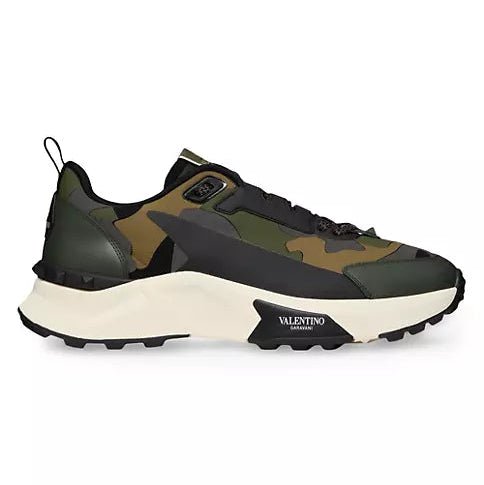 Valentino Garavani Low Top True Act Camouflage Sneakers In Rubberized Fabric 2