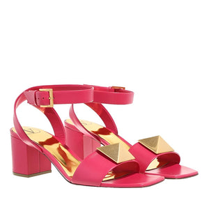 Valentino Garavani One Stud Calfskin Sandals Blossom